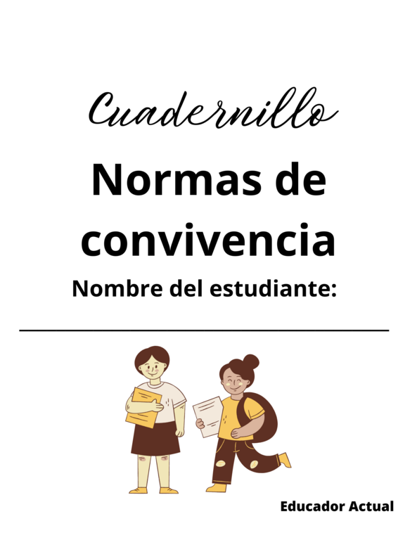 Cuadernillo: Normas De Convivencia | Profe.social